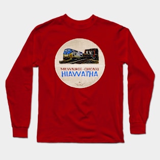 Amtrak Hiawatha • Milwaukee-Chicago Long Sleeve T-Shirt